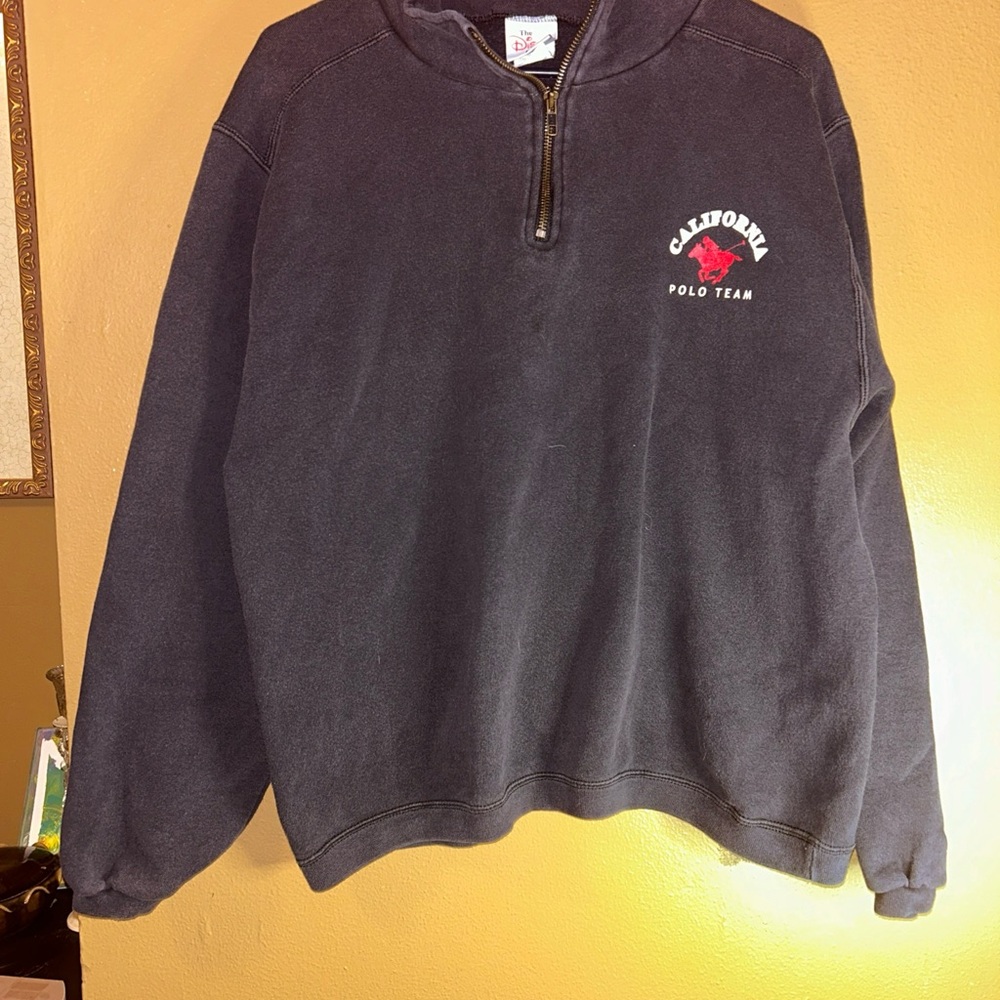 Women’s pull over half zip polo, Disney sweatshirt size medium